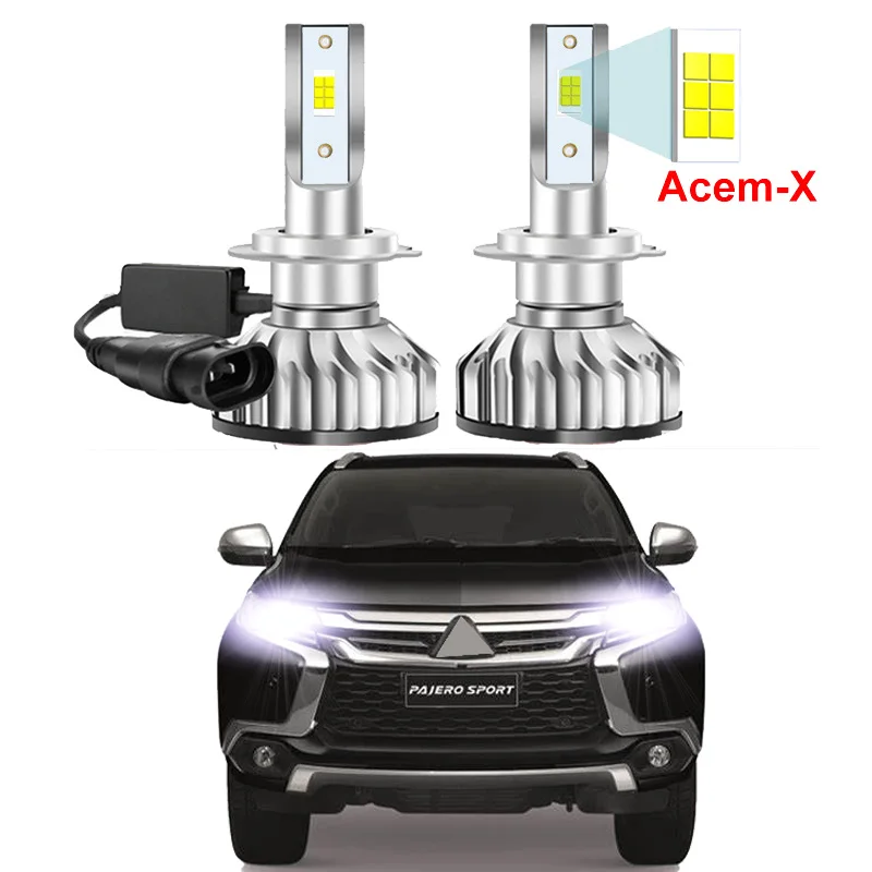 

2Pcs Car LED Headlight Bulbs For Mitsubishi Pajero Sport 2016-2019 (Fit Original halogen bulbs model only)