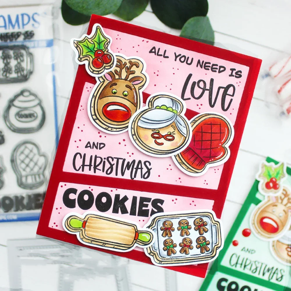 Weihnachten Elfen Gnome Schneemänner Klare Stempel und Stanzformen Für DIY Handwerk Machen Karte Fotoalbum Scrapbooking Dekoration Templa