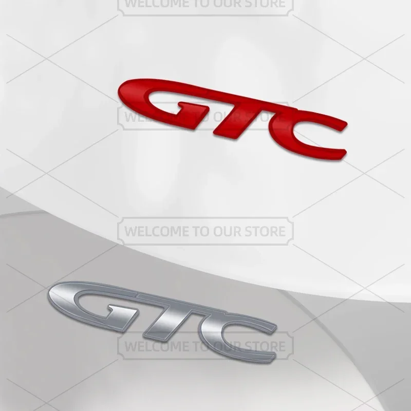 QA Car 3D Metal GTC Body Emblem Grille Badge Decals Auto Tail Sticker For Opel Astra Vectra Zafira Vivaro Insignia Rocks OPC Jun