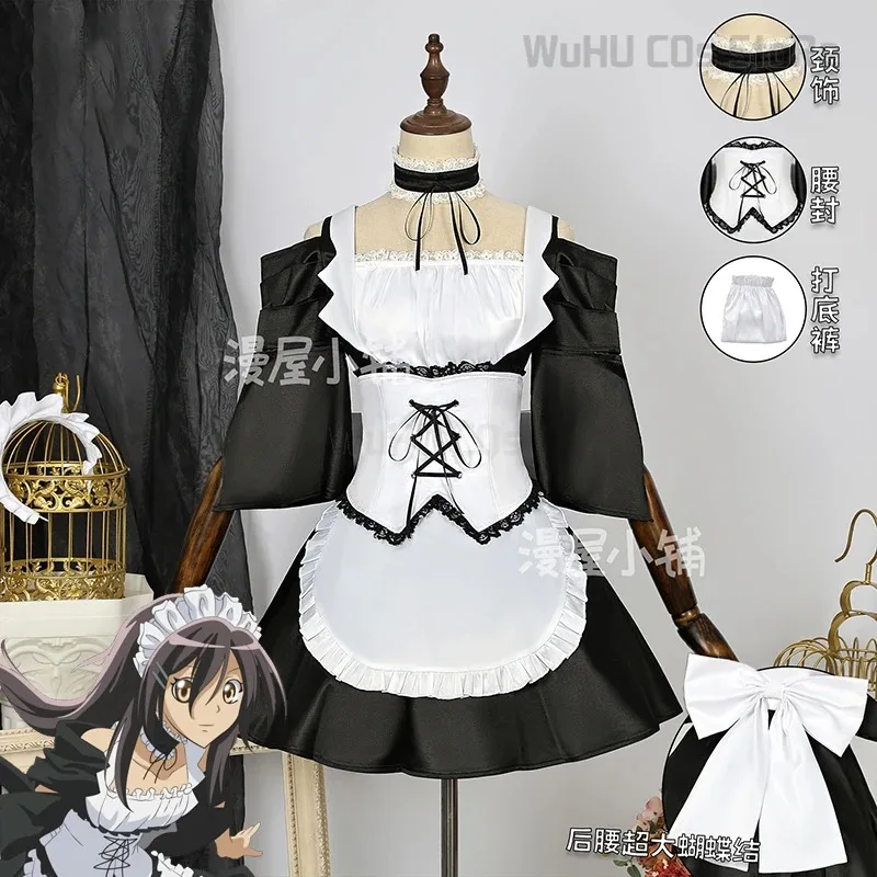 

Наращивание волос Makise Kirisame «Ваша Величество — горничная!» Костюмы для косплея, подходящие для Хэллоуина и рождественских вечеринок.