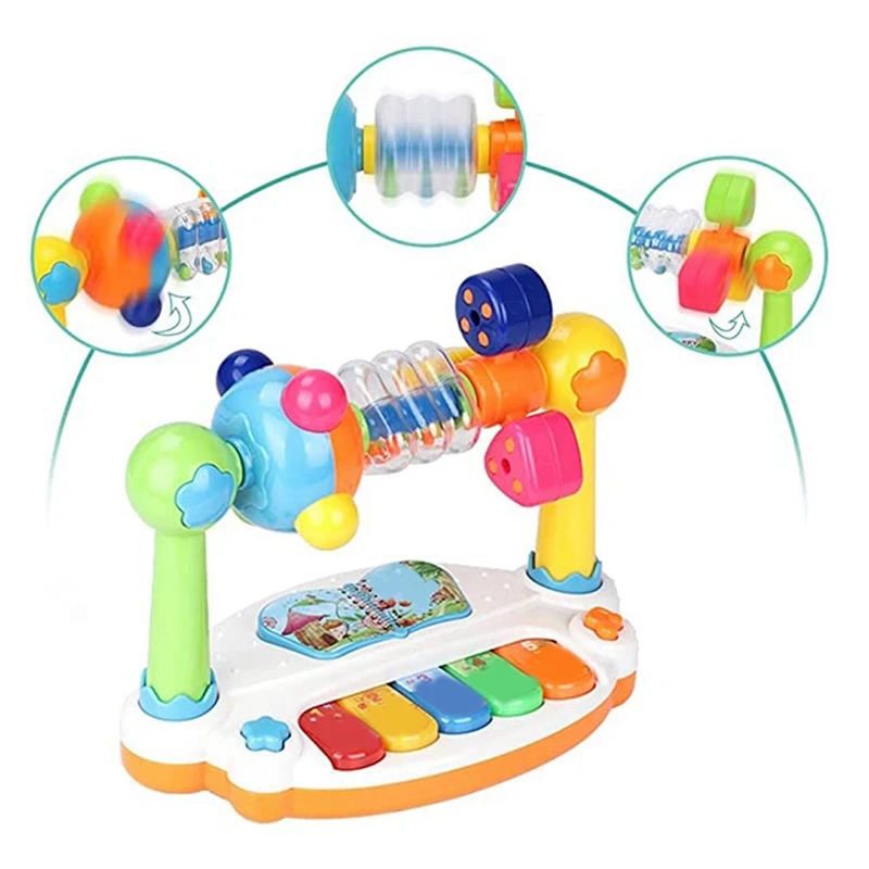 Children Baby Infant Early Education Learning Piano With Music And Lights Baby Hitting Piano Gift