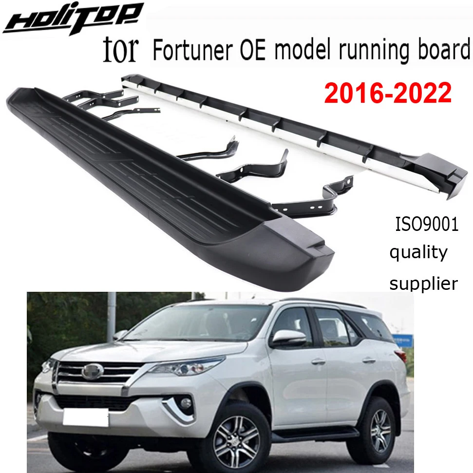 OE model running boards side step pedal bar for Toyota new Fortuner 2016-2023,ISO9001 quality,aluminum alloy plate,never rust