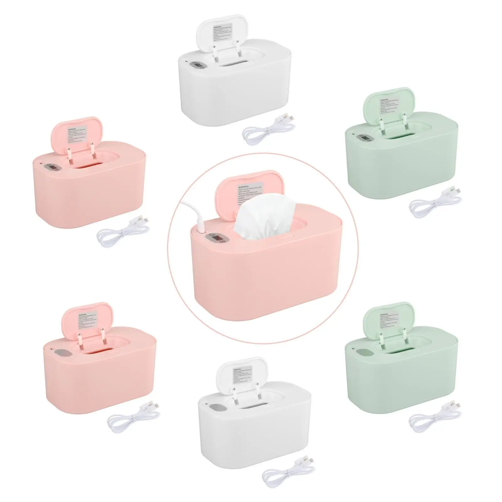 Wipe Warmer and Wet Wipe Dispenser Quick Heating System Large Capacity Wet Wipe Warmer for Travel Wet Tissue Outdoor Home