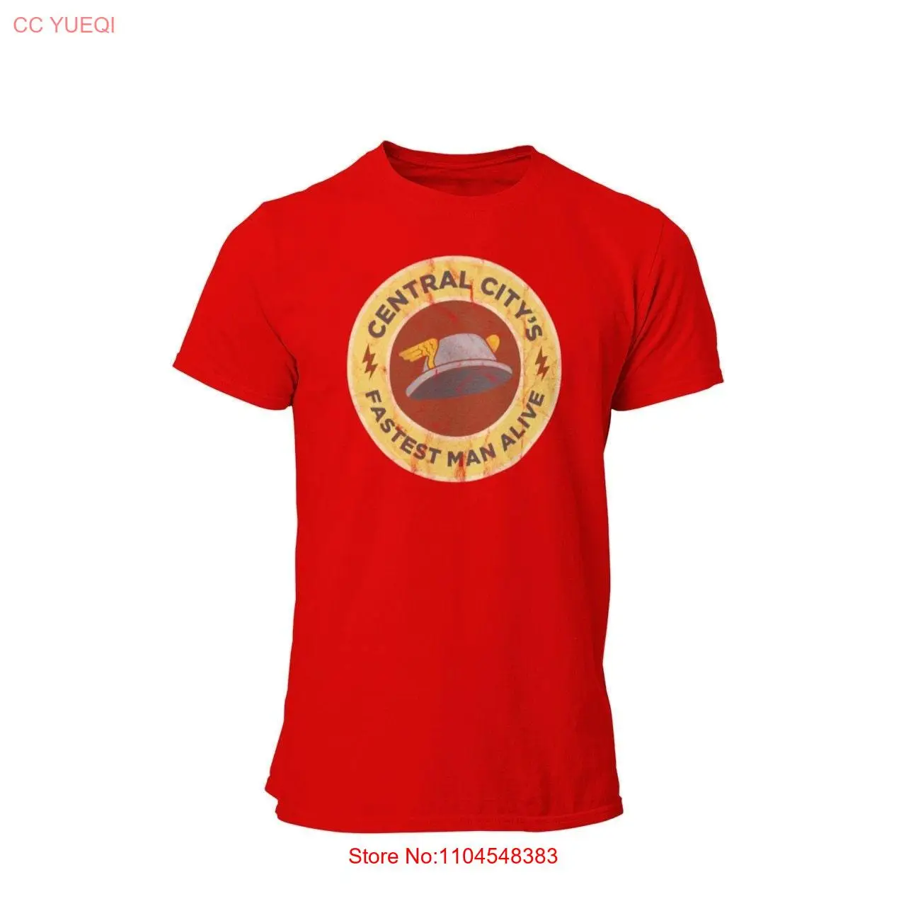 Fastest Man Alive T Shirt Central City Speedster Unique Comic Fan Scarlet Speed Multiverse long or short sleeves