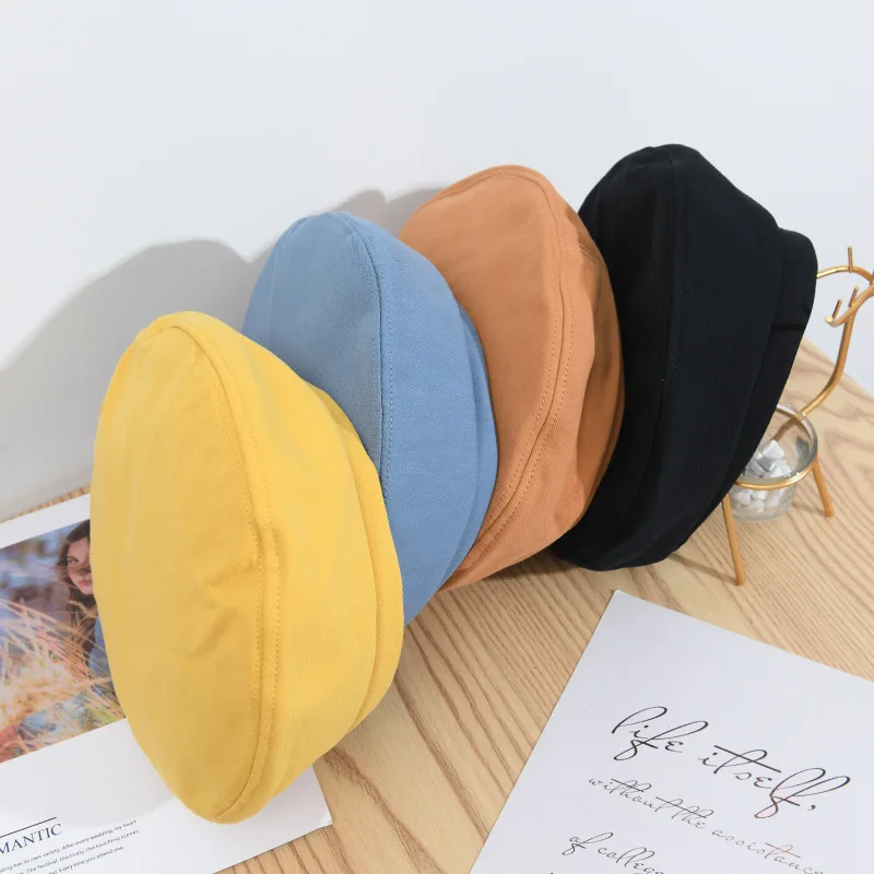 Wool Thick Berets Artist French Beret Women Painter Hat Girls Female Warm Walking Cap Solid Color Simple Classic Outdoor Caps