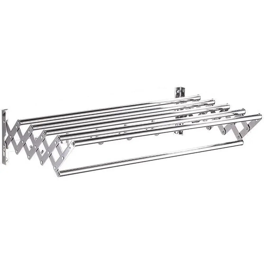 

Space-Saving Wall-Mounted Towel Drying Rack, Compact Bathroom Airer for 50cm/19.7in Wash Line