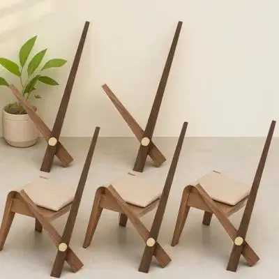 

5Sets DIY Clock Pointer Plate Wooden Movement Hands for Craft Frameless Wall Clock Home Decor Replacement Parts