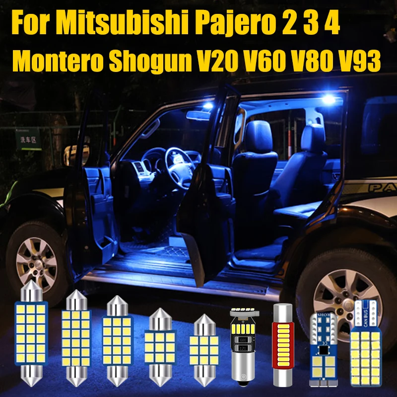 

For Mitsubishi Pajero 2 3 4 Montero Shogun MK2 MK3 MK4 V20 V60 V73 V80 V93 V97 V98 1990-2020 Car LED Bulbs Lights Accessories