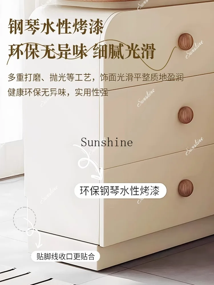 

Medieval style walnut dresser small apartment bedroom with intelligent integrationH