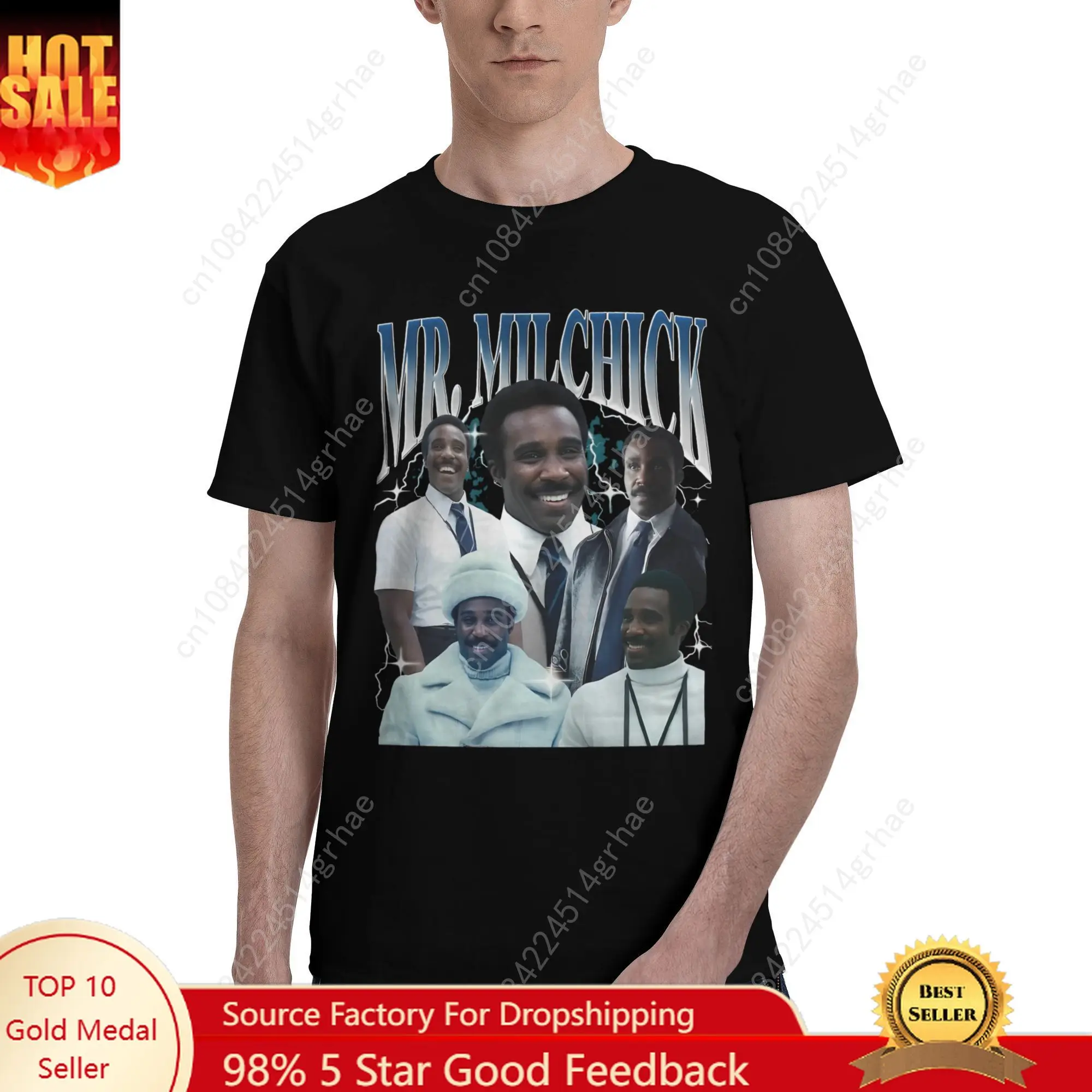 Severance Mr Milchick T Shirt Male TV Show Y2K Funny Cotton T Shirts Summer O Neck Leisure Tees Design Oversized Tops