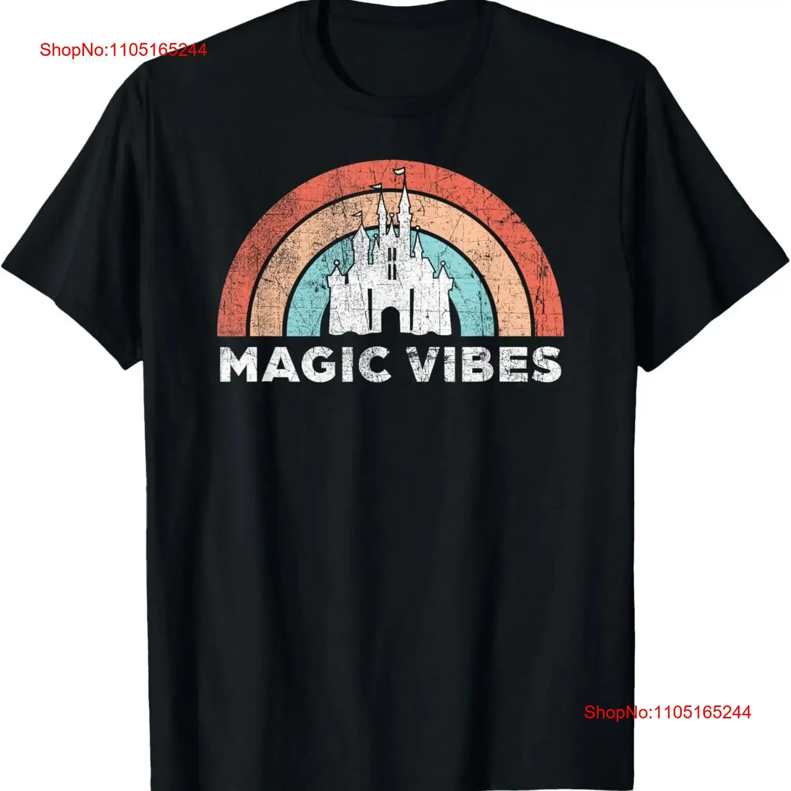 Magic Vibes Cute Matching Vacation T Shirt  vintage Washed Top For Everyday Wear streetwear Versatile graphic Breathable