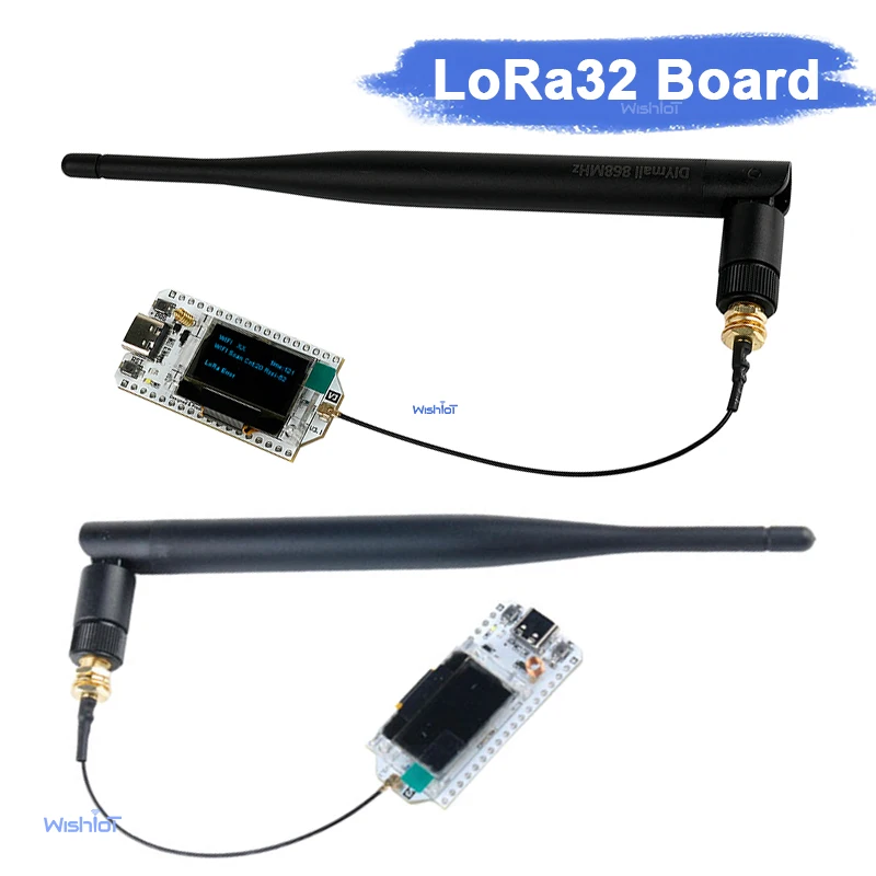 1Set Heltec LoRa32 V3 Node Development Board LoRa 32 SX1262 ESP32-S3 Wifi BLE with 5DBi SMA Male Antenna IPEX for Meshtastic DIY