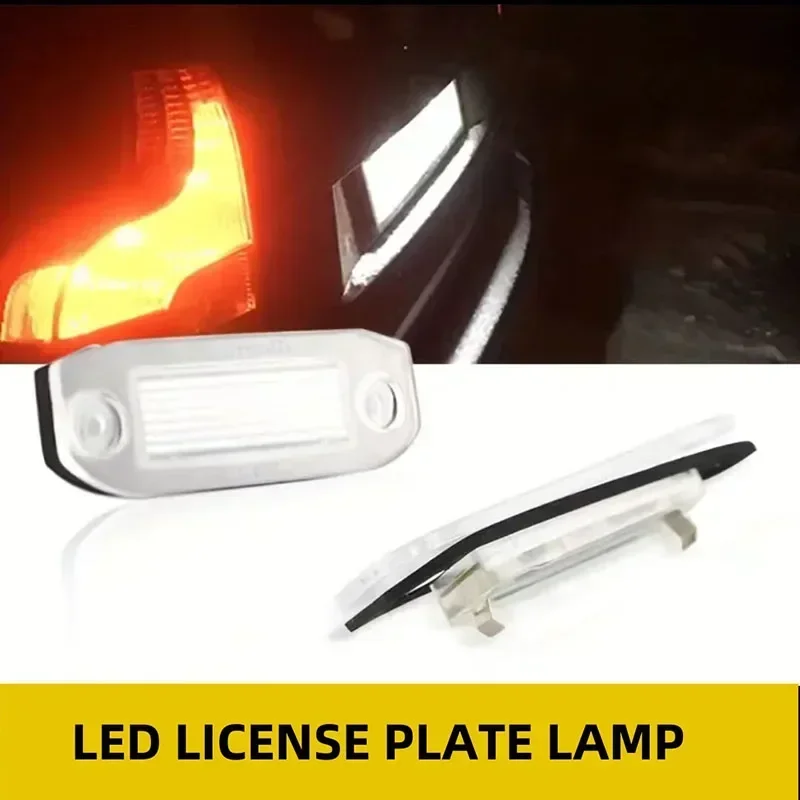 

2Pcs License Plate Light Number Plate Lamps Assembly Replacement for Volvo V50 V60 C30 C70 V70 XC60 XC70 XC90 S40 S60 S80