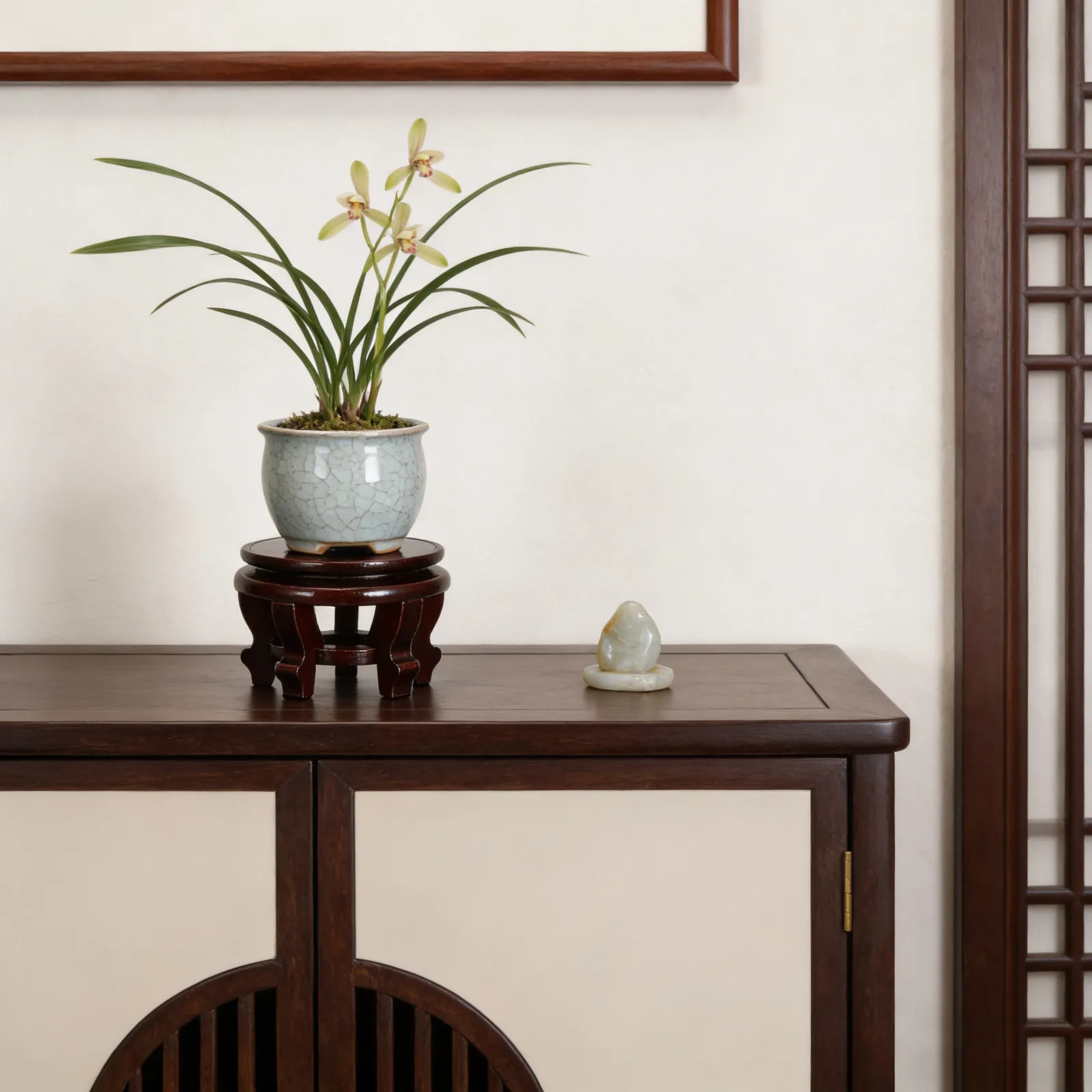 Rotating Rustic Wood Grain Base 12Cm Oriental Vase Stand Pedestal Bonsai Teapot Fishbowl Aquarium Display Stand Swivel Rotation