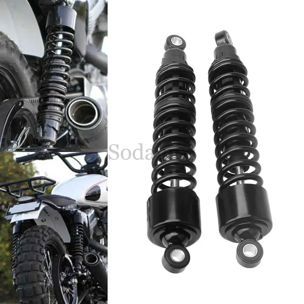 

Motorcycle Accessory 1Pair Rear Air Shock Absorber 380mm Solid Steel Aluminium Alloy Fit For Harley Sportster XLH883 1986-2003