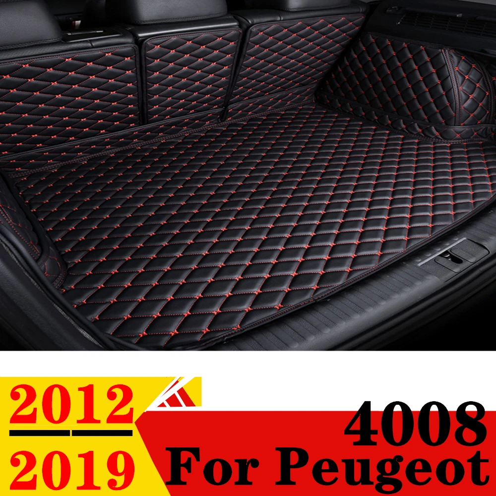 

Коврик для багажника автомобиля для Peugeot 4008, 2019, 2018, 2017-2016, задний ковер для грузового автомобиля, подкладка для багажника, автозапчасти, коврик для багажника