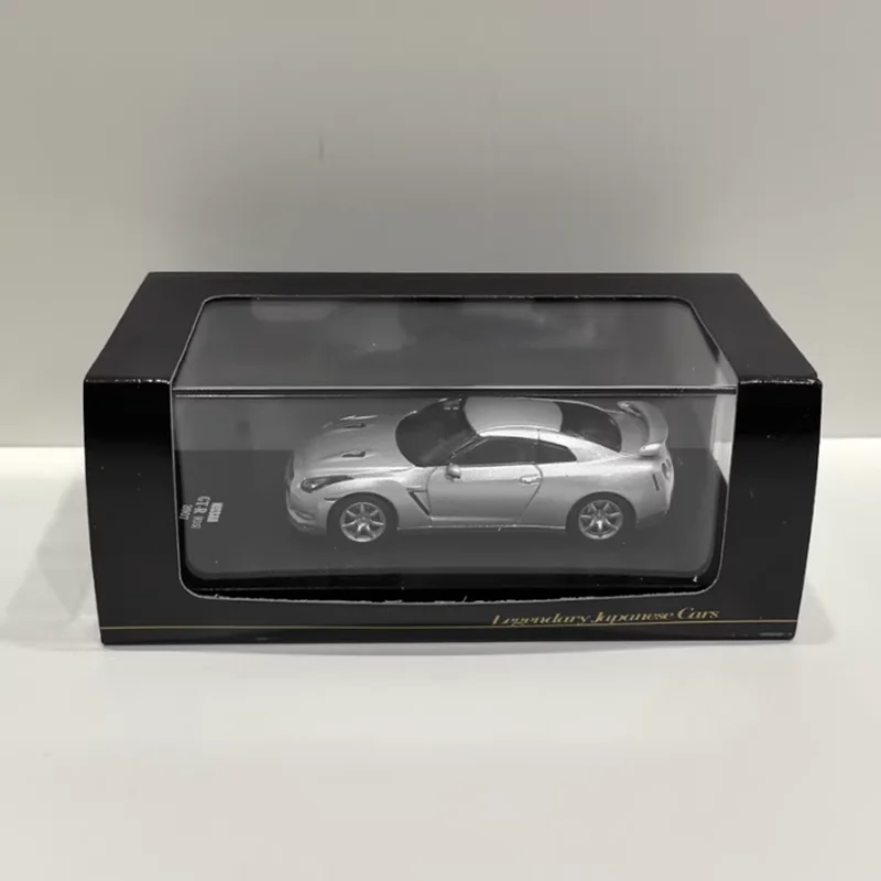 

DEA масштаб 1/64 GT-R R35 2007, имитация модели автомобиля из сплава, статическая коллекция, украшенные праздничные игрушки, сувенирный подарок