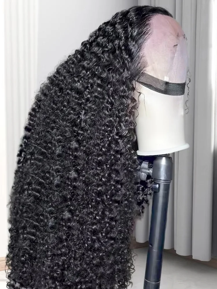 

Deep Wave 250% High Density 13x6 HD Lace Frontal Wigs Brazilian Jerry Curly 13x4 Transparent Lace Frontal Wigs For Women Preplucked With Baby Hair Human Hair 30 40 Inch