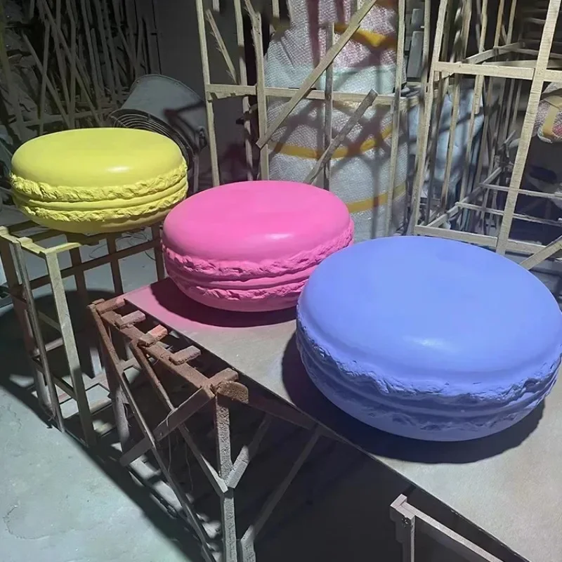 

Giant macaron decorated balloons/fiberglass: props for candy stores