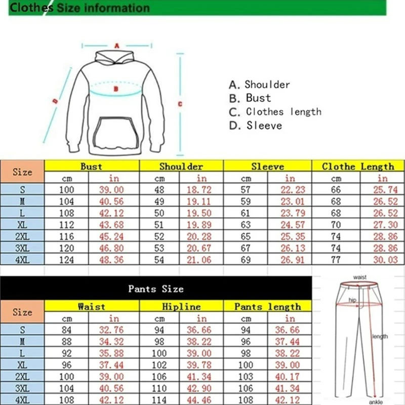 New Fashion KING Printed Hoodie Set Autumn/Winter Couple Hoodie+Pants Two Piece Set Sports Fitness Hoodie Pants