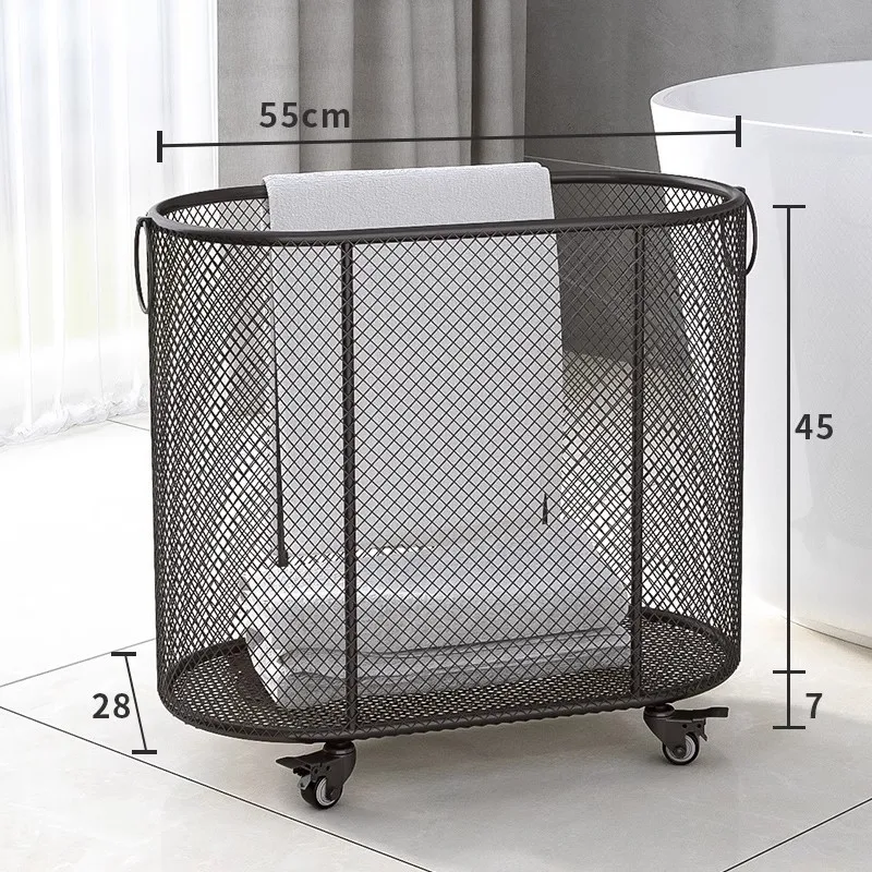 Nordic Dirty Clothes Iron Storage Basket ,Household Modern Bucket ,Laundry Gold Storage Basket