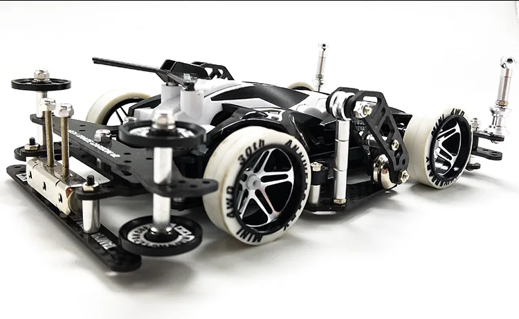R/C Model Car Tamiya Mini 4WD 95294 & 19611 Max Breaker CX09 Black
