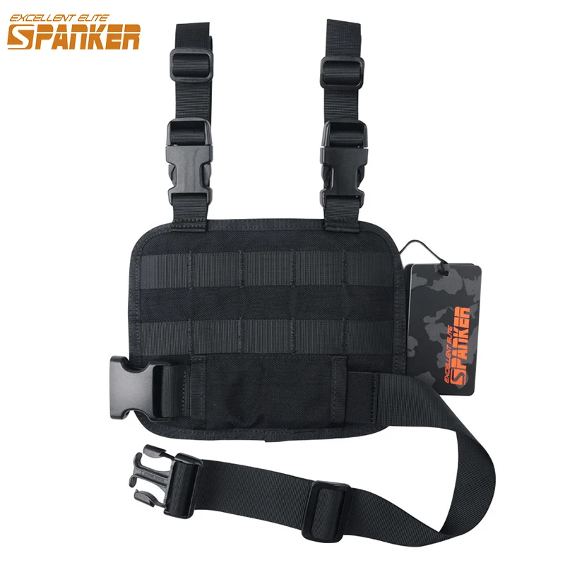 EXCELLENT ELITE SPANKER Tactical Molle Drop Leg Panel with Tool Pouch Pistol Magazine Mag Pouches Hunting Gun Clip Equipment