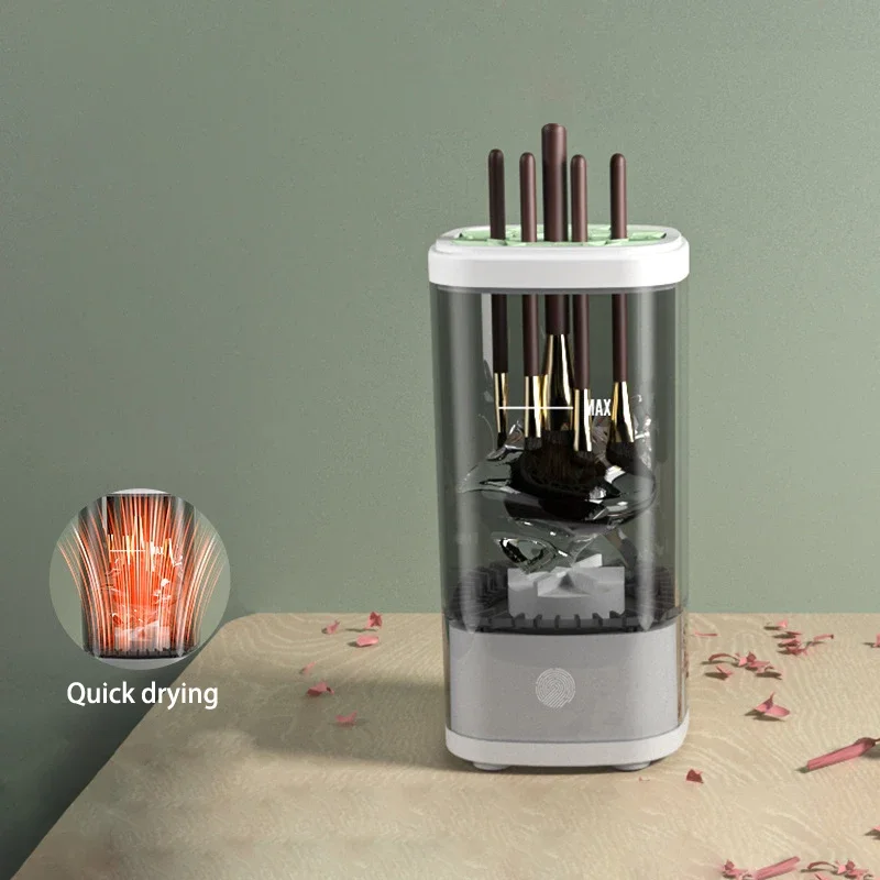 Automatischer elektrischer Make-up-Pinselreiniger, wiederaufladbar, Lazy-Reinigungsbürste, Waschmaschine, schnell trocknendes Werkzeug, USB-Make-up-Pinsel, rotierende Reinigung