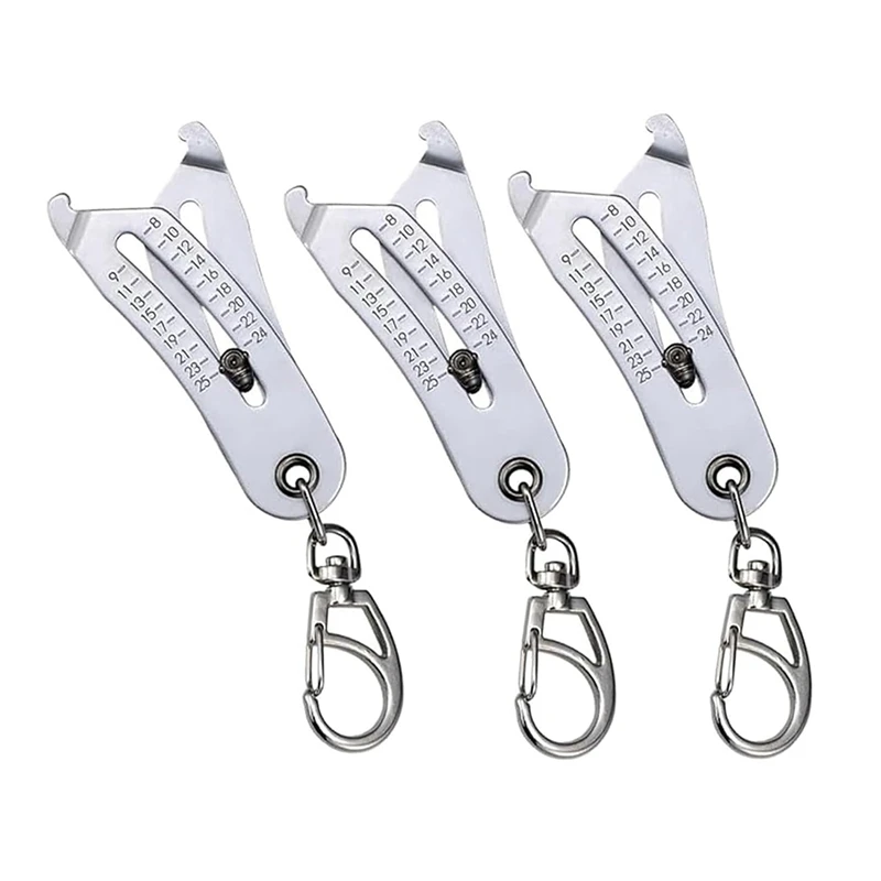 

HLZS-Scomeri Nut Sizer, Thread Size Verification Tool, Scomeri Portable Thread Size Checker Keychain
