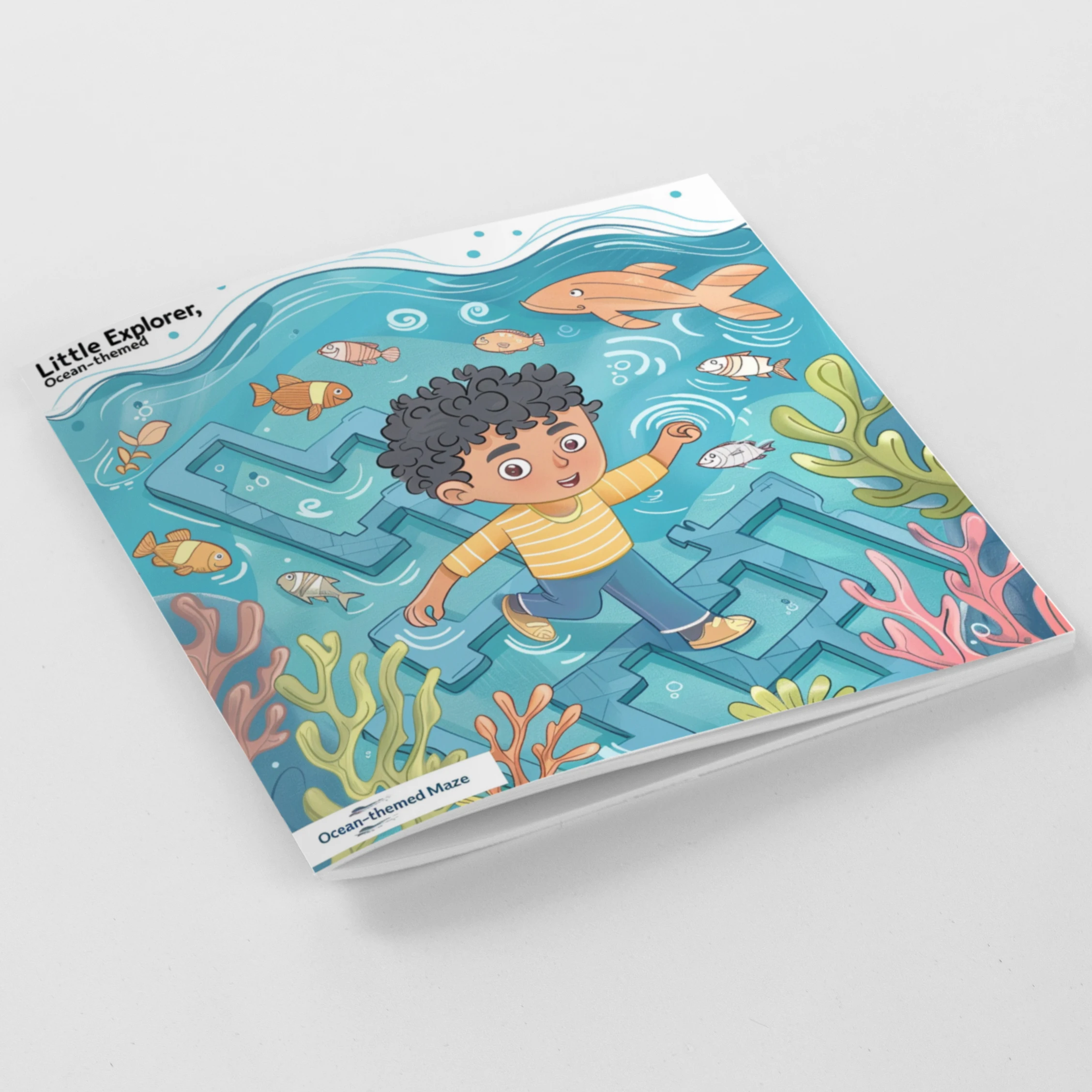Marine World Maze Book for Children – Engaging Ocean Adventure Brain Games