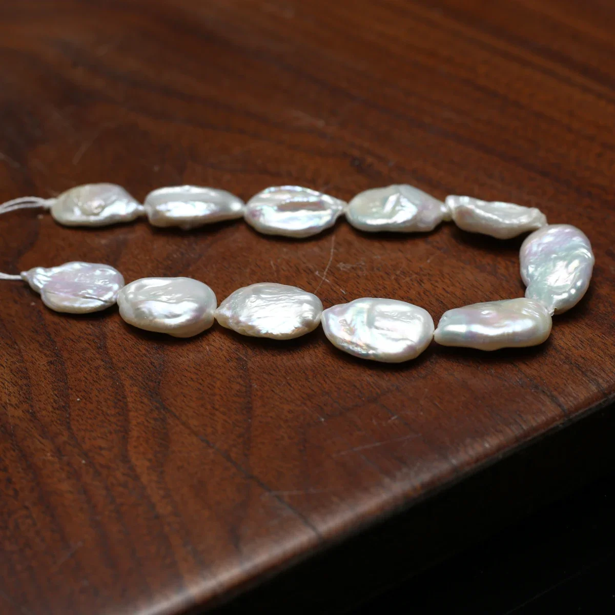 13x18mm4A 18 سنتيمتر عالية اللمعان المياه العذبة الطبيعية الأبيض اللؤلؤ الباروك فضفاض نادر الخرزة مجوهرات جعل عقد دي اي واي سوار إكسسوارات