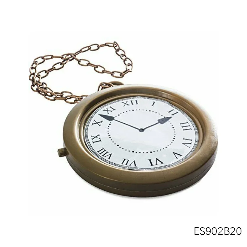 PESENAR  Easter White Rabbit Cosplay Kit, Bunny Ears Headband Nose Mask Pocket Watch for Party Dress Up