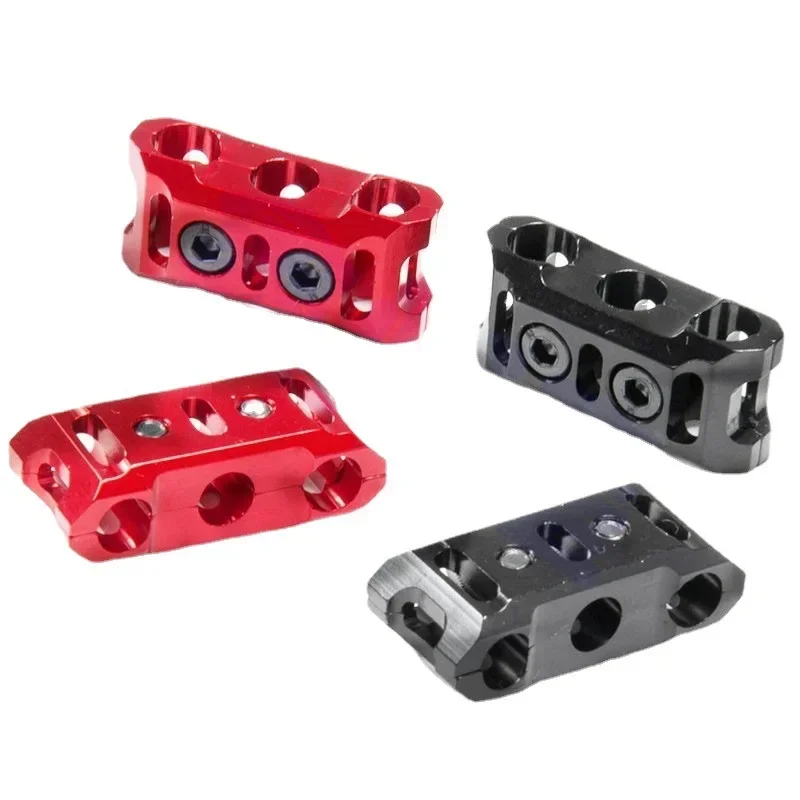 Aluminum Alloy ESC Motor Cable Manager Wire Fixed Clamp Buckle Prevent Tangled Line Clip Tool for RC Climbing Model Car