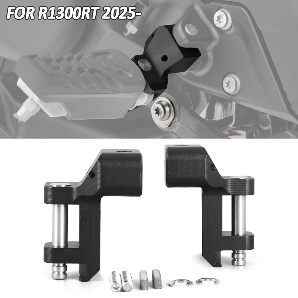 

Motorcycle Front Driver Footrest Relocation Rider Foot Pegs Footpeg Lowering Kit For BMW R1300RT R 1300 RT R1300 RT 2025 2026