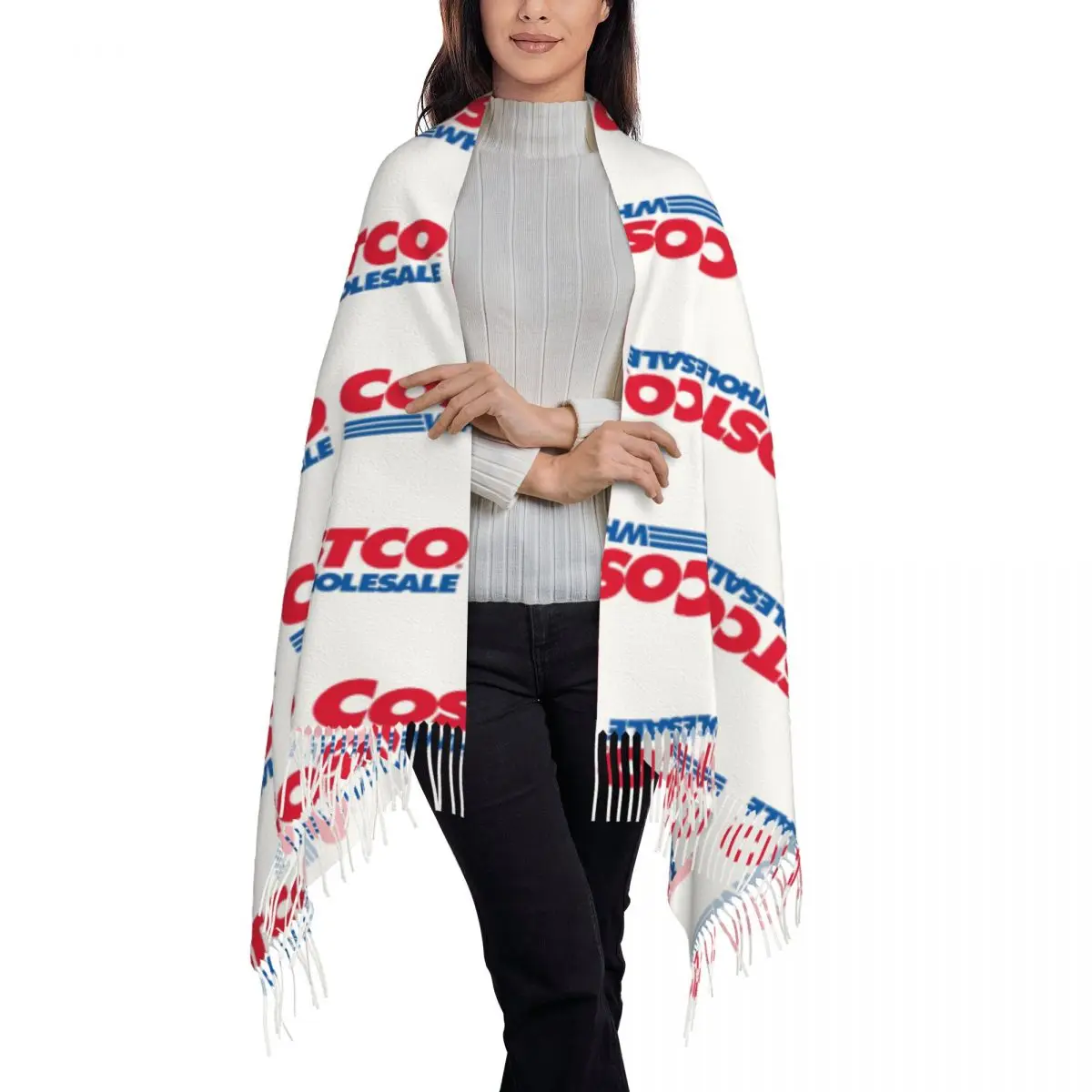 City Costco Dreams Scarf Tassel Scarves Women Soft Warm Shawls and Wraps Large Fall Winter Shawl Wrap