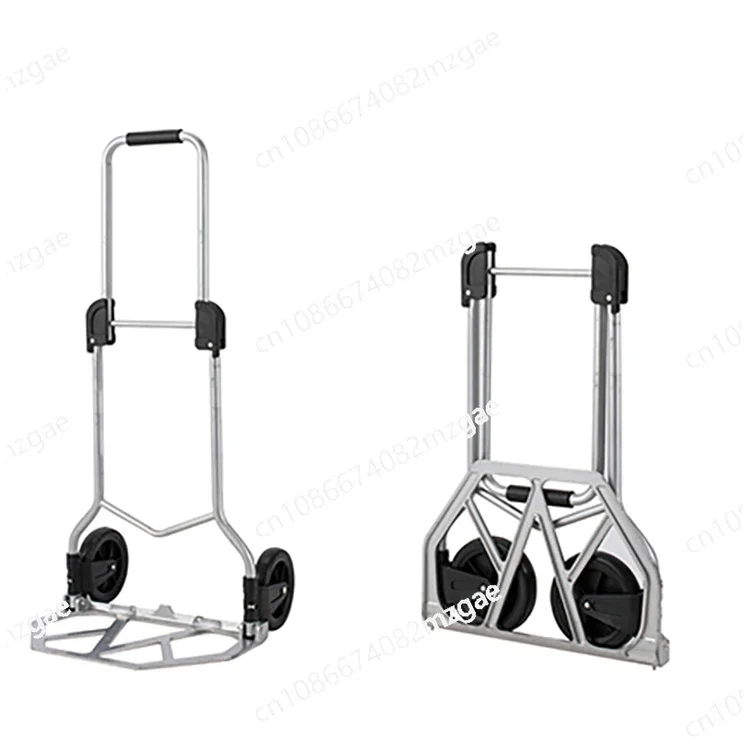 

Frame 90KG Load Folding Hand Trolley Truck with Four Wheels Aluminum