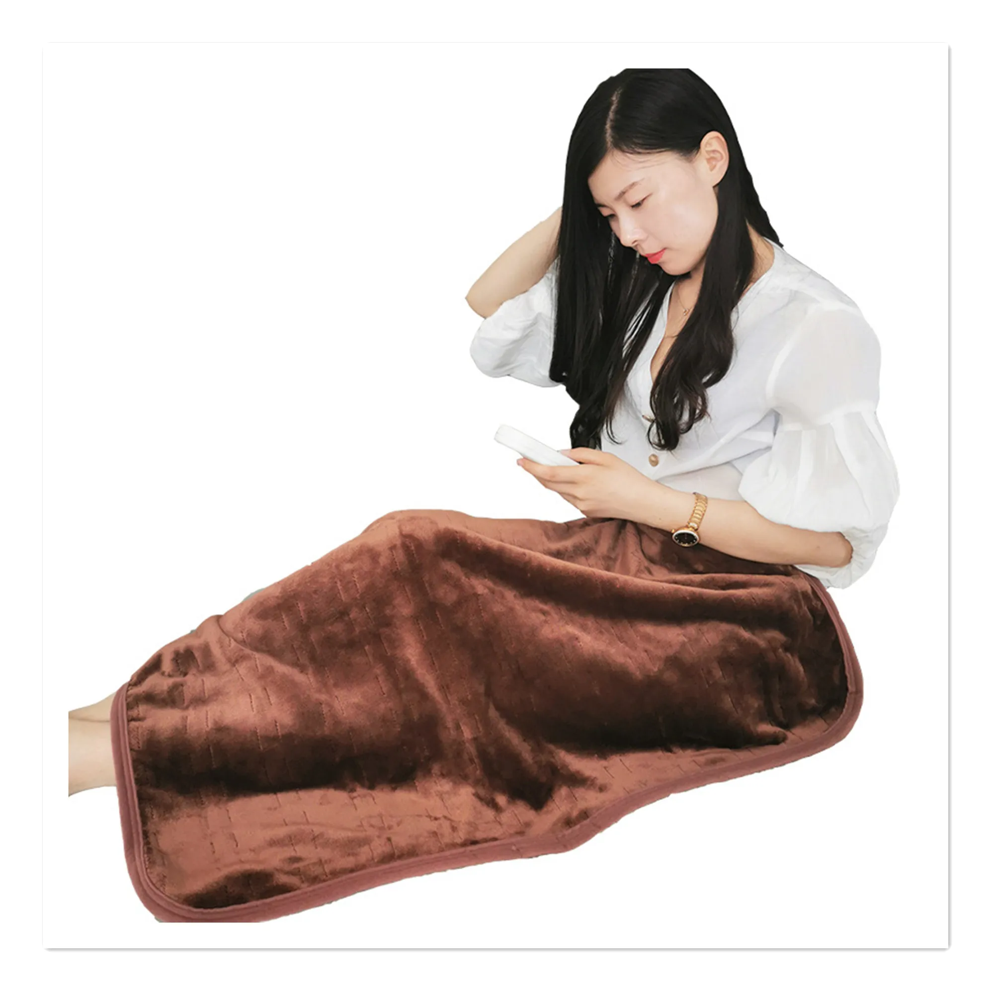 European trade code 230V heating blanket warming blanket shawl knee pad leg cap electric blanket office blanket cross border