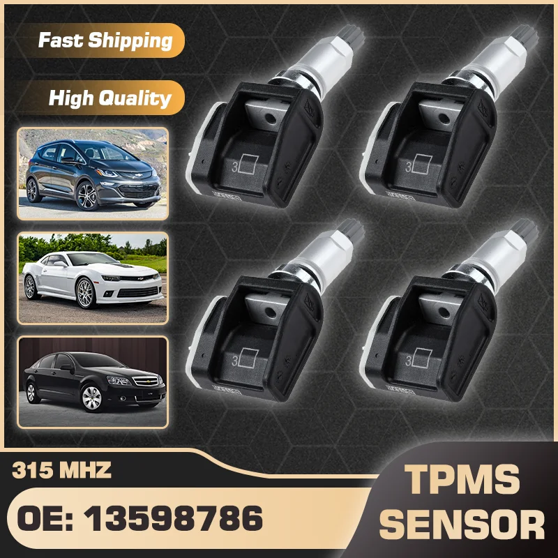 315 MHz TPMS sensore di pressione dei pneumatici per Chevrolet Bolt 2018 Chevy Camaro 2010-2015 Chevy Caprice 2016 Chevy Cobalt 2010 13598786