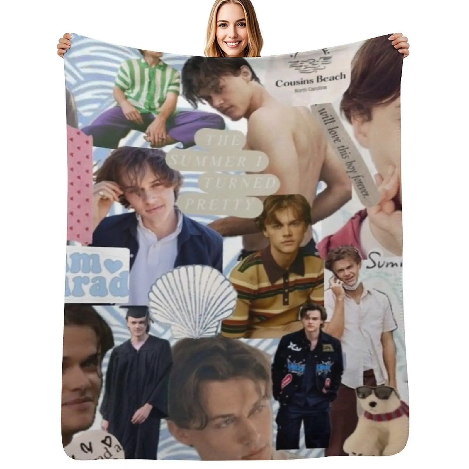 

Conrad Collage from TSITP Throw Blanket Plaid on the sofa Loose Sofas Blankets For Bed Blankets