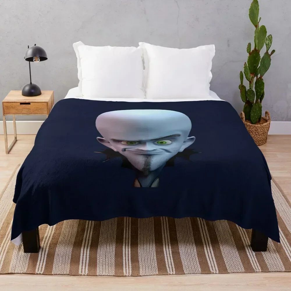 

Smiling Megamind 3D *HIGH QUALITY* Throw Blanket Soft Cozy Blanket for Pet Kids Adults