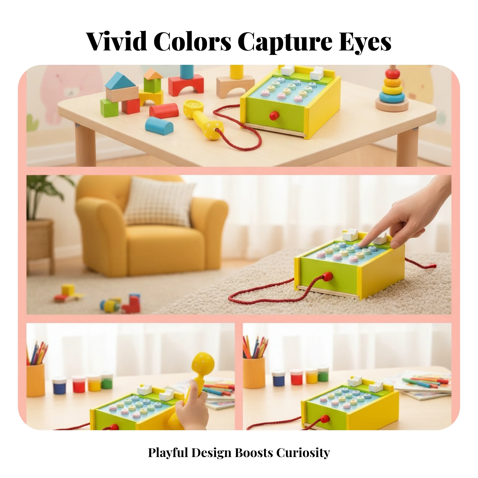 Drewniany telefon zabawkowy z  – Kids Toys 3 Year Old recenzja i cena