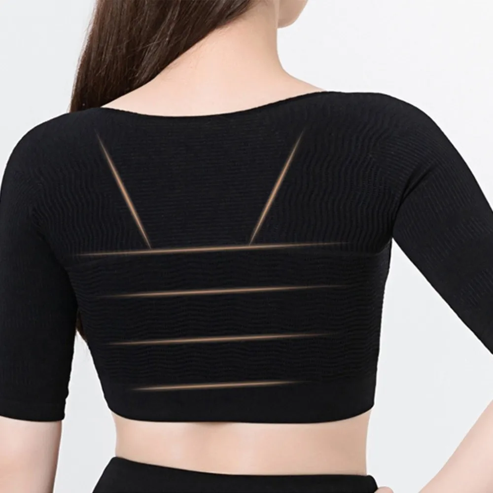 

Chest Brace Chest Lifter Shapewear Shoulder Pulling Adjustable Push Up Body Shaper Anti-sagging Short Sleeve