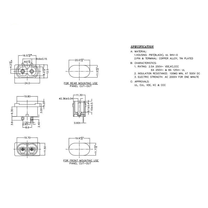 AC soket adaptor daya C8 soket pengisi daya Bluetooth speaker pengisi daya surya portabel