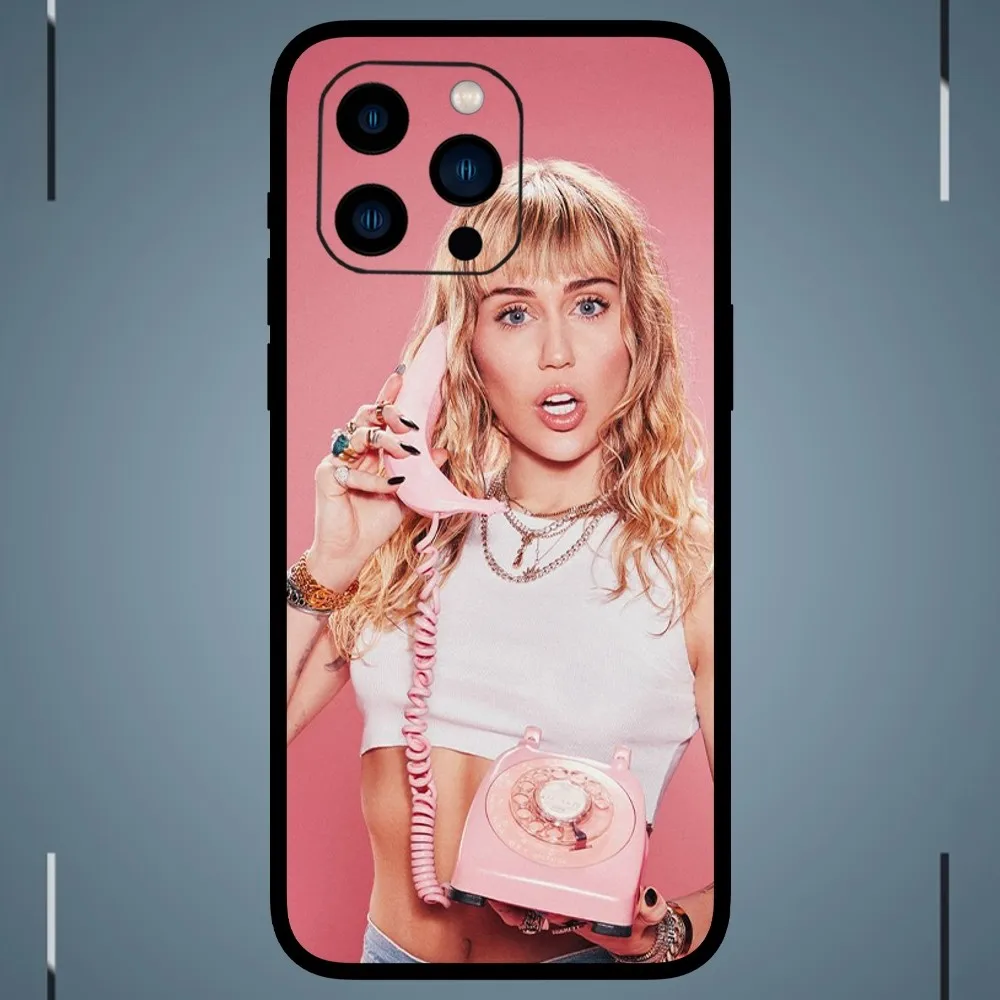 Singer Miley Cyrus  Phone Case For iPhone 15 14 13 12 11 Pro Max mini XS XR X 8 Plus SE Cover