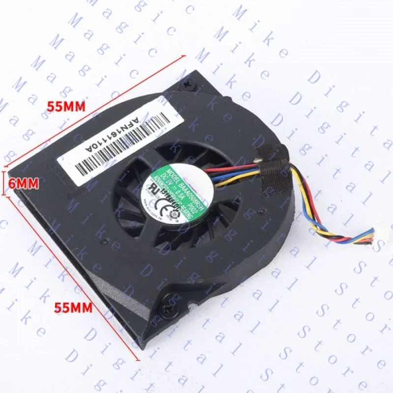 UU  for AVC 5V DC 55mm 55*55*8mm Laptop Blower Fan - BAAA0508R5H 4 Pin