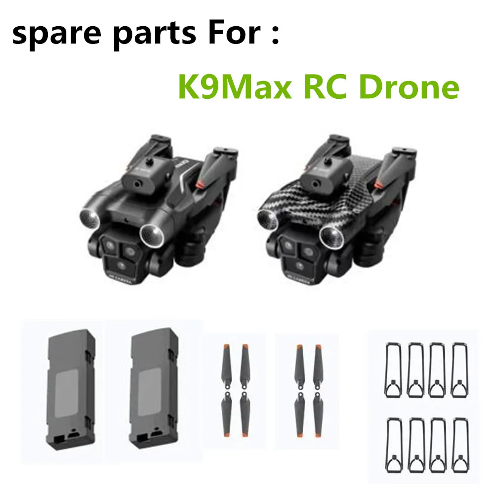 K9Max Drone Battery 3.7V 1800Mah 3600Mah / Propeller  Maple Leaf / For K9 Max  Drone K9Max Drone Spare Parts K9Max  Batteries