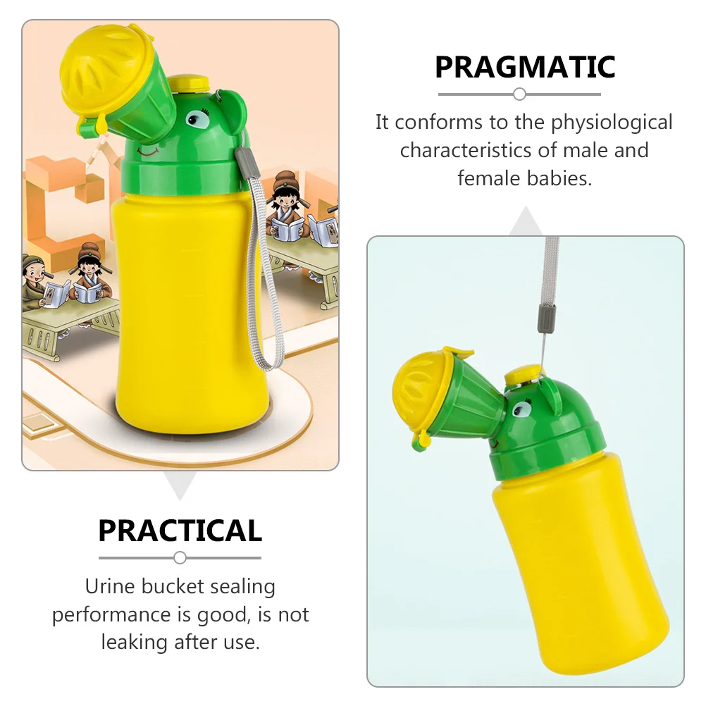 

Compact Lightweight Kids Emergency Toilet Portable Urinal Bottle for Travel Car Restroom Queue Kid Emergency Urinal