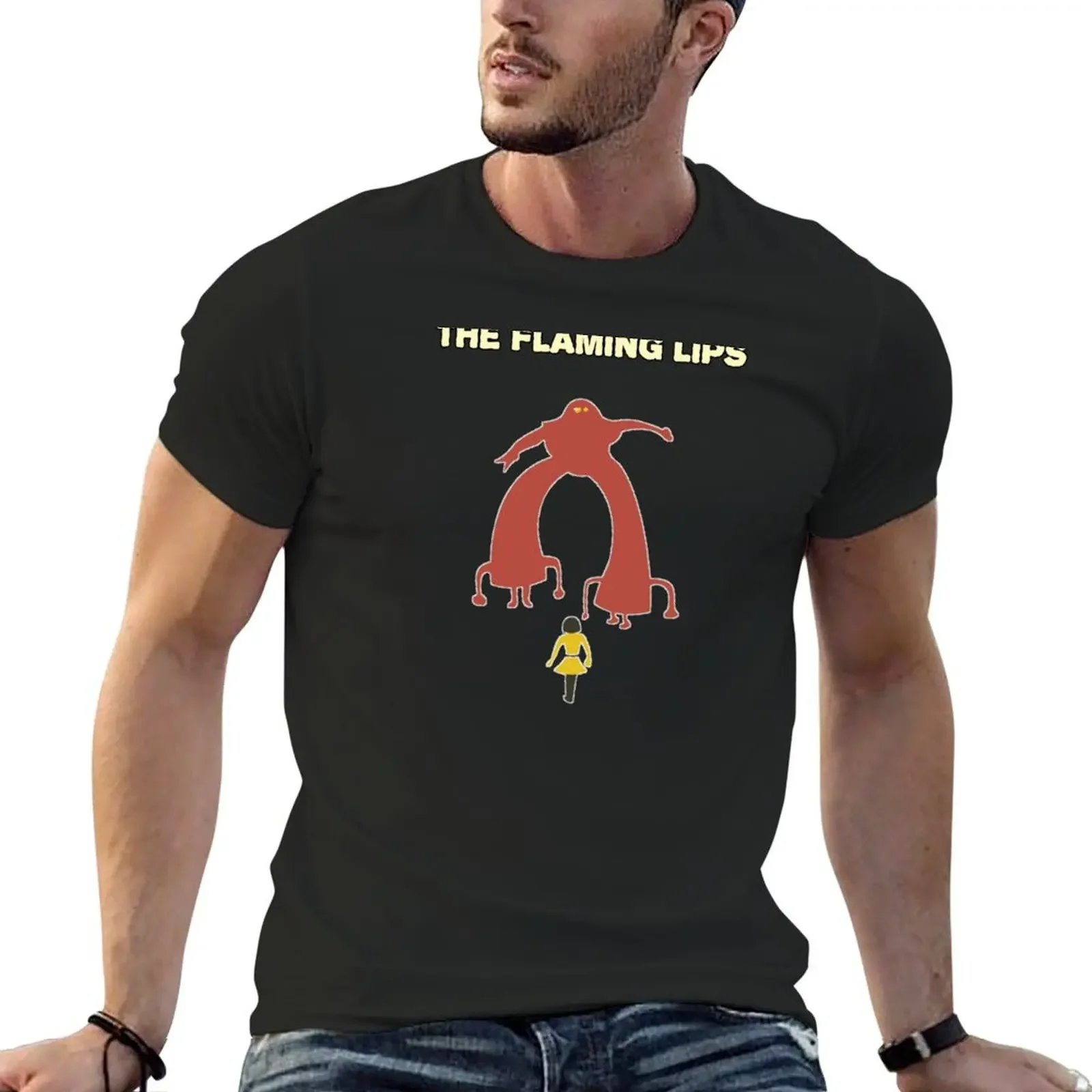 

THE FLAMING LIPS T-shirt vintage clothes Blouse tees summer top mens graphic t-shirts anime