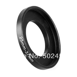 NEW 25mm-37mm BLACK Aluminum metal selling 25-37 mm 25 to 37 25mm to 37mm Step Up Ring Filter Adapter PROMOTION HOT Wholesale!!!