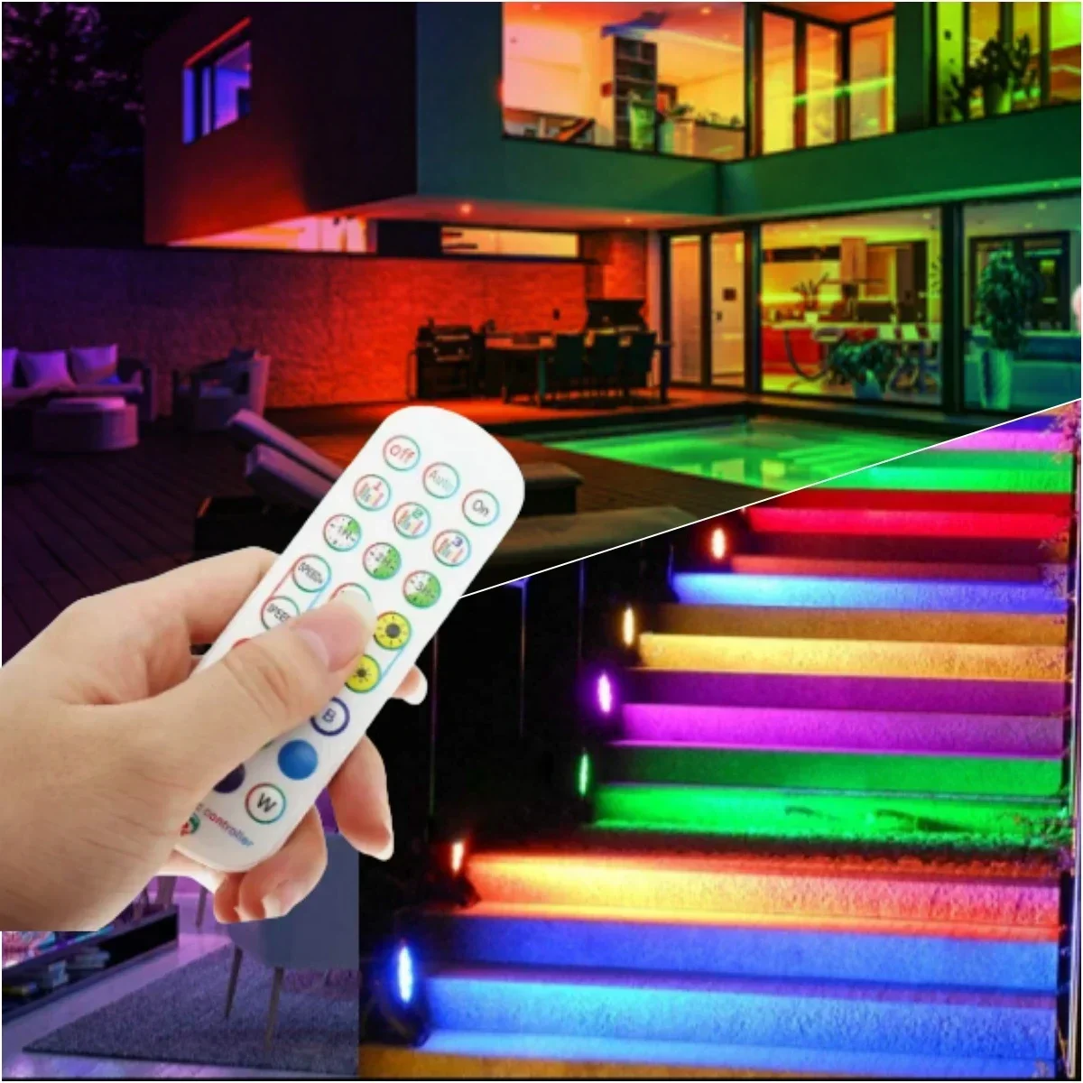 5V-24V Tuya APP Wifi Music 24key LED Pixel Controller Mic Voice Alexa and Google Home Ws2812 RGBIC 3Pin Ws2811 LED Strip Light